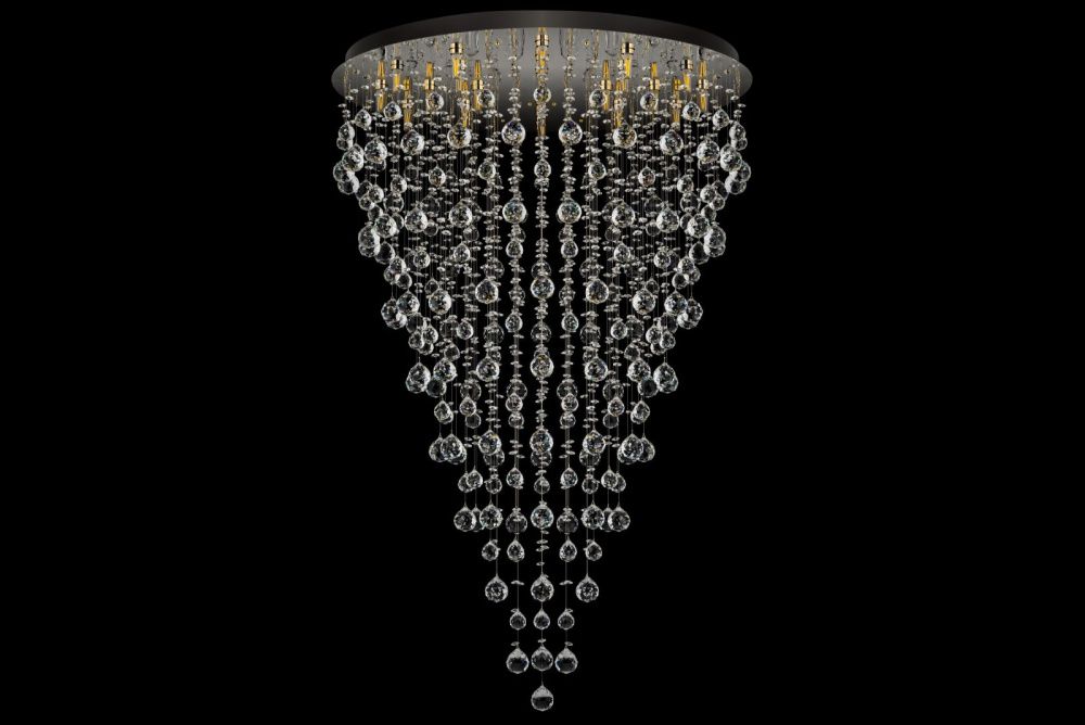 Люстра потолочная *80*120 см, 24*G9*40W, Arti Lampadari Flusso Nickel Flusso H 1.4.80.615 N, Никель