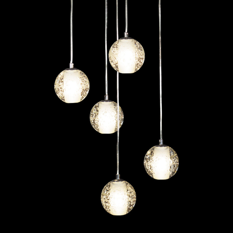 Светильник *30 см, 5*G9*5W, 3000К Loft It 10112/5 Rain, Хром