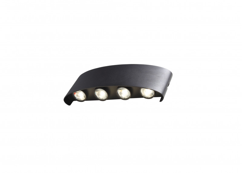 Светильник уличный настенный 22 см, 8W 4000K ST LUCE BISELLO SL089.401.08 Черный кварцевый