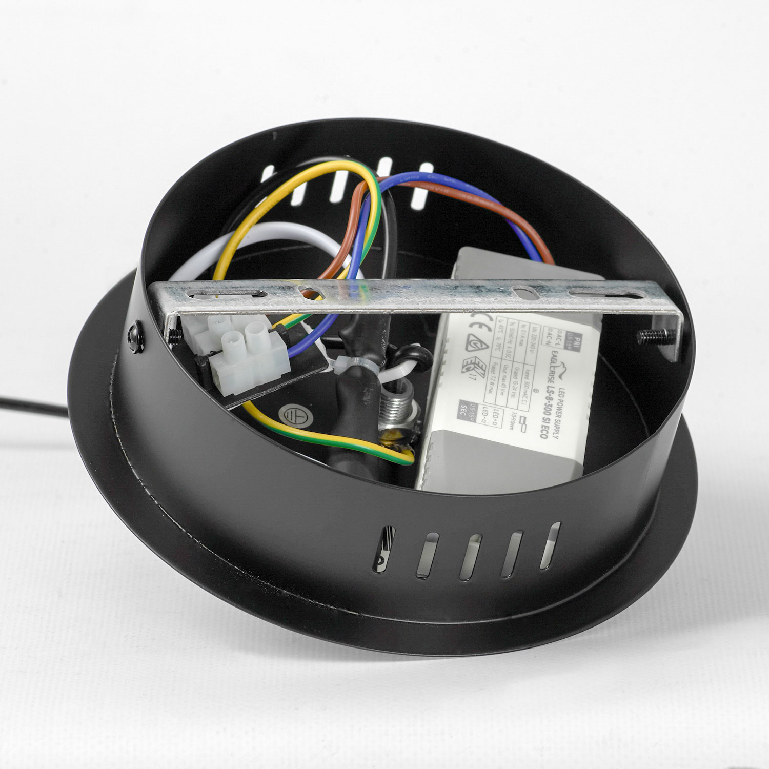 Подвесной светильник 35*35 см, 1*led*6W 3000K Lussole Ketchikan LSP-7198 черный