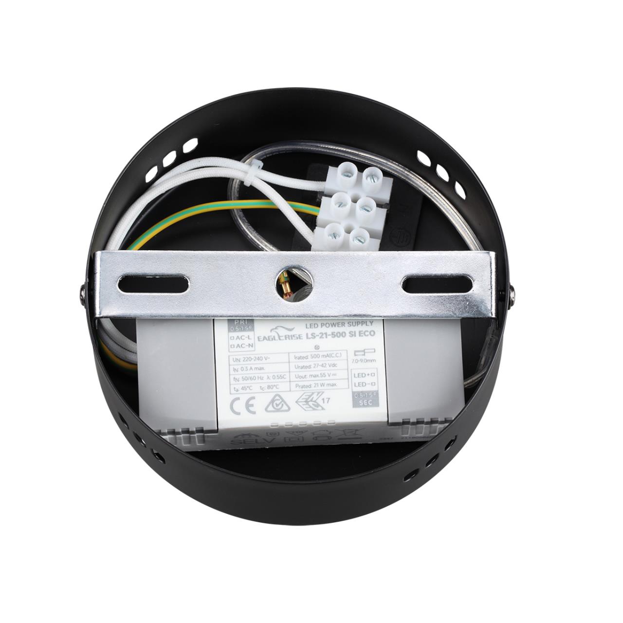 Подвесной светильник 61*120*12 см, 1*LED*15W 4000K Lumion TRENDY 6556/15L черный, дымчатый