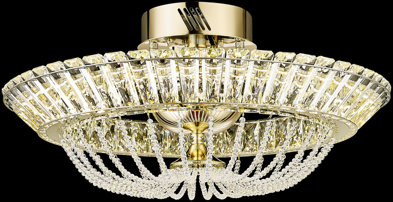 Накладной светильник 60*24 см, LED, 50W, 3000К, Wertmark DARIA WE103.60.307 золотой