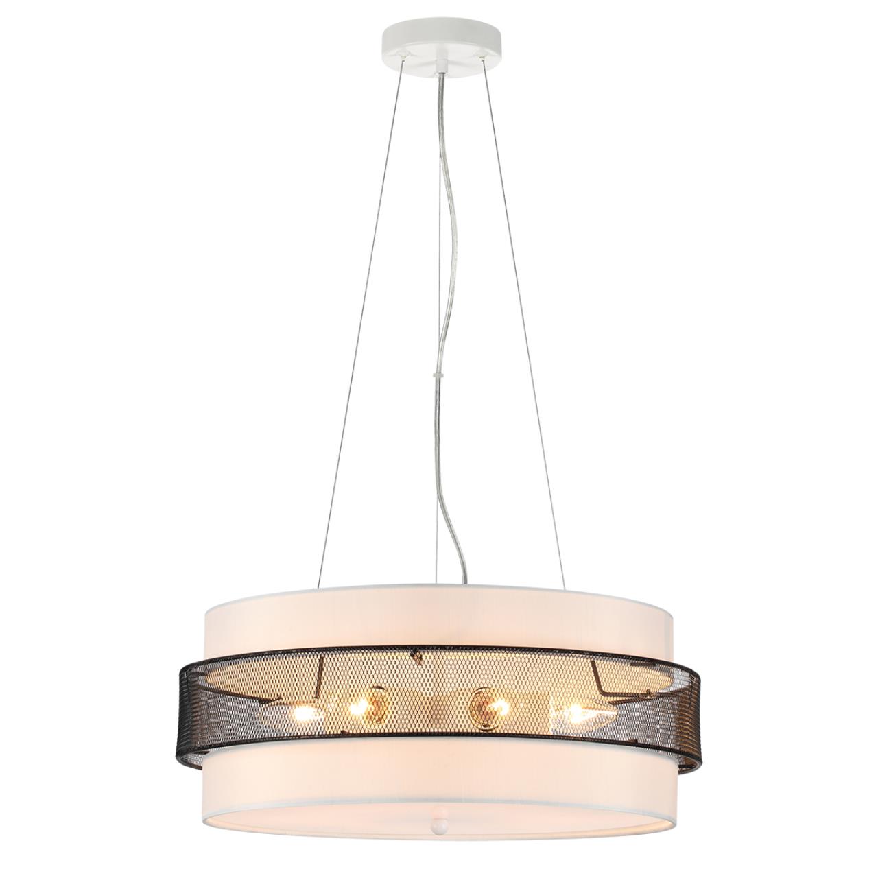 Потолочный светильник 50*20 см, 5*E27 Lumion ANIMAISA 8002/6C черный, белый