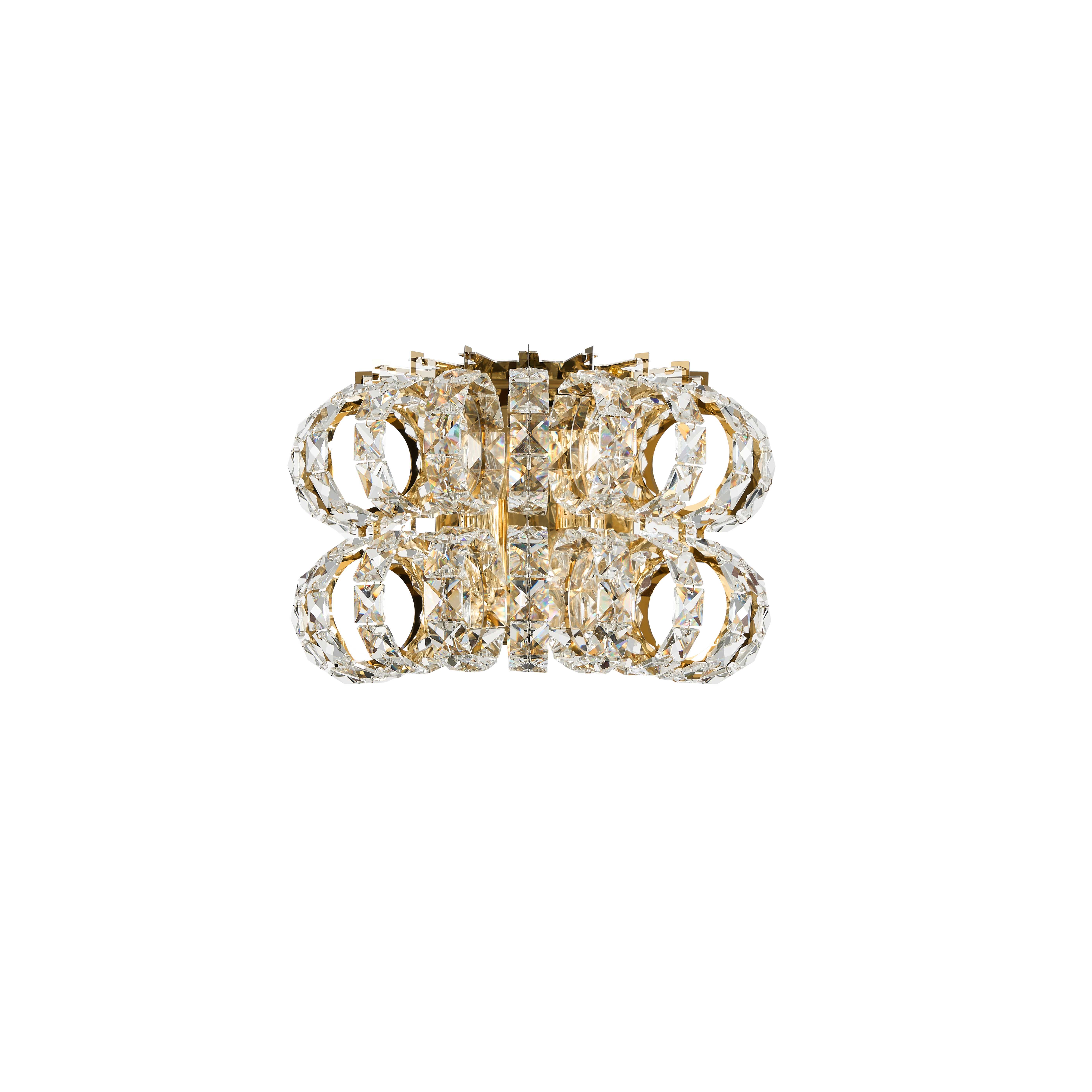 Бра 300*190, 2*E14, 40W NewRgy Cristallo E91-ф300*H190 H GOLD, H GOLD