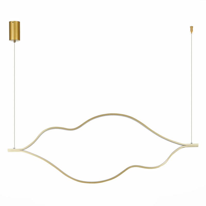 Светильник подвесной 140 см, 65W 4000K ST LUCE CORTILE SL6106.203.65 Золотистый