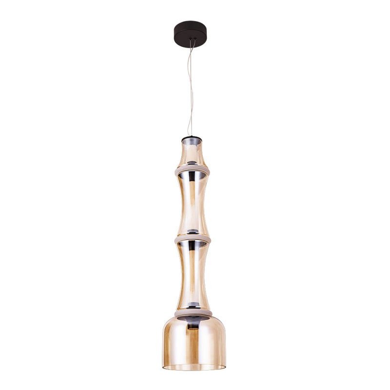 Подвесной светильник 23 см, 30W, 3000K, Divinare Volturn 1243/17 SP-30, черный