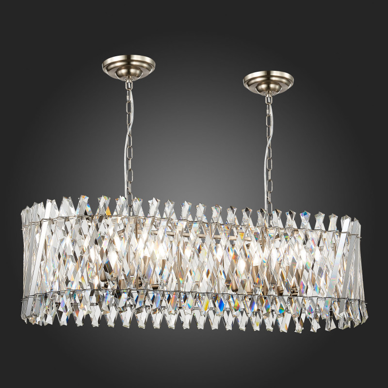 Люстра подвесная 100*35 см, ST LUCE FABIO SL1170.103.12 Никель