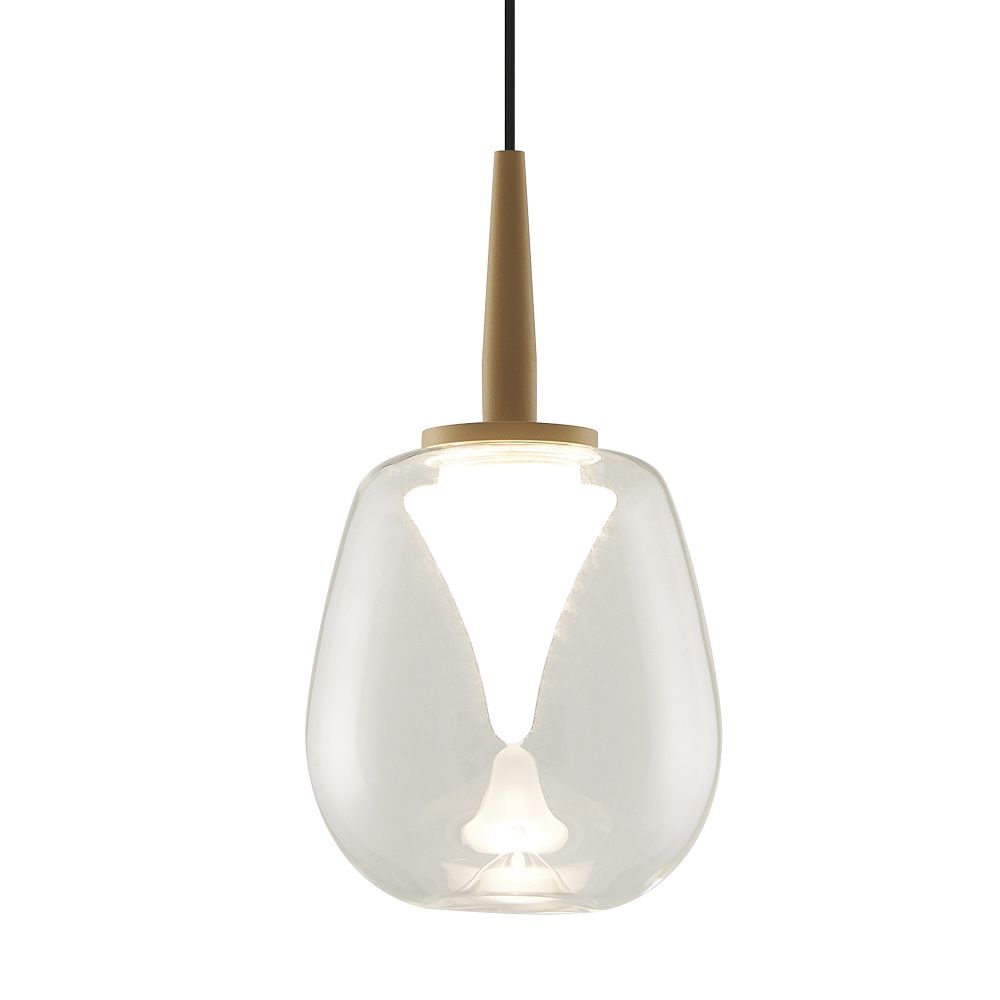 Подвесной светильник 12*212,5 см, 1*LED*5W, 3000K, Mantra Andromeda MAN8931+8945, золотой