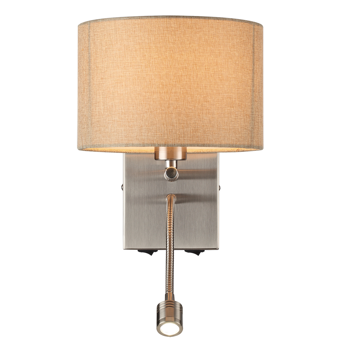 Светильник 26 см, Е14+LED, Lumion 8250/2W, никель