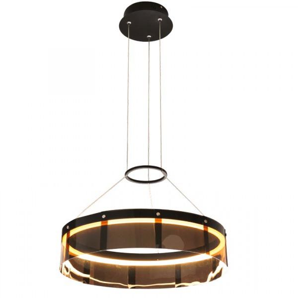 Подвесной светодиодный светильник Favourite Aurea 2260-6P черный/коричневый, диаметр 40 см