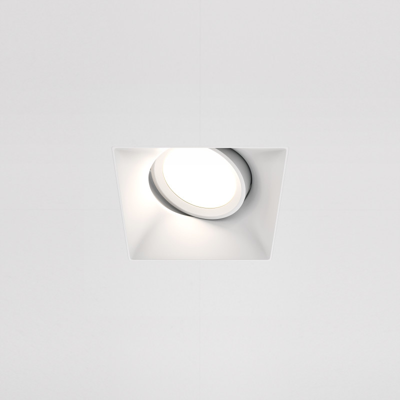 Светильник 11/8*8 см, GU10, IP20 Maytoni Technical DL042-01-SQ-W, белый