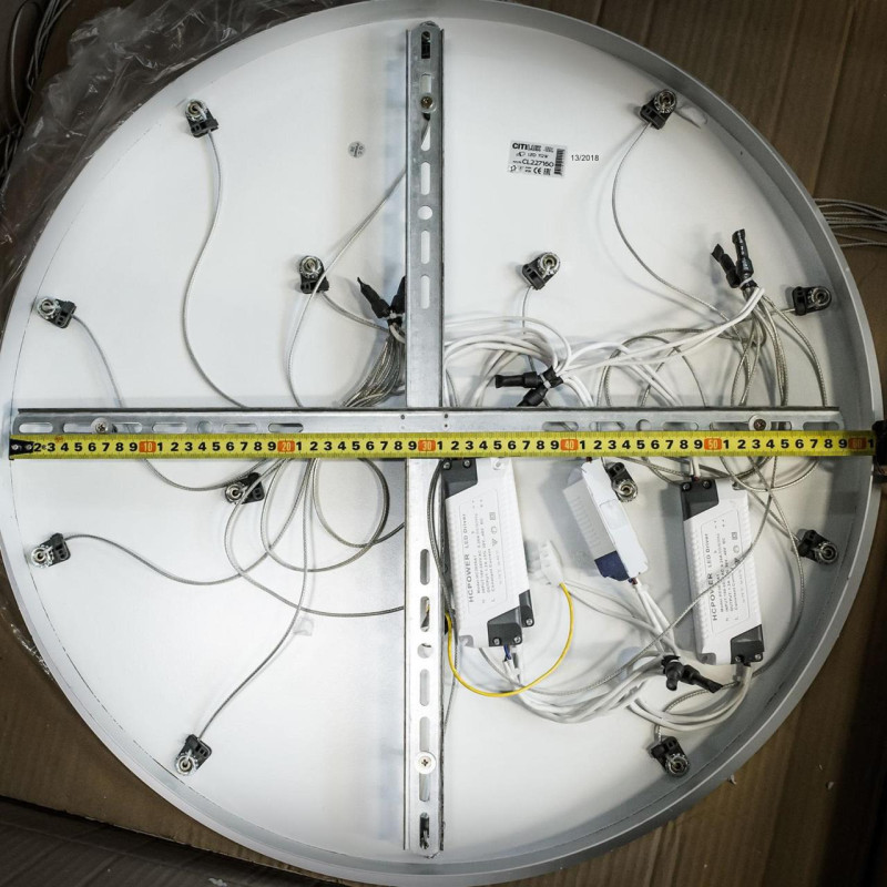 Люстра 66*300 см LED*112 W, 3000 К Citilux Вегас Шампань CL227162