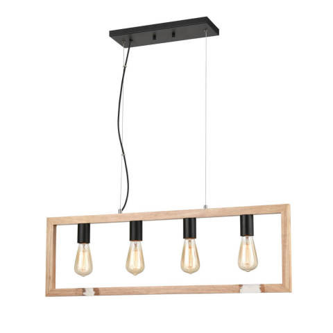 Подвесной светильник 12*85*152 см, 4*E27 черный Vele Luce Copeland VL6222P14