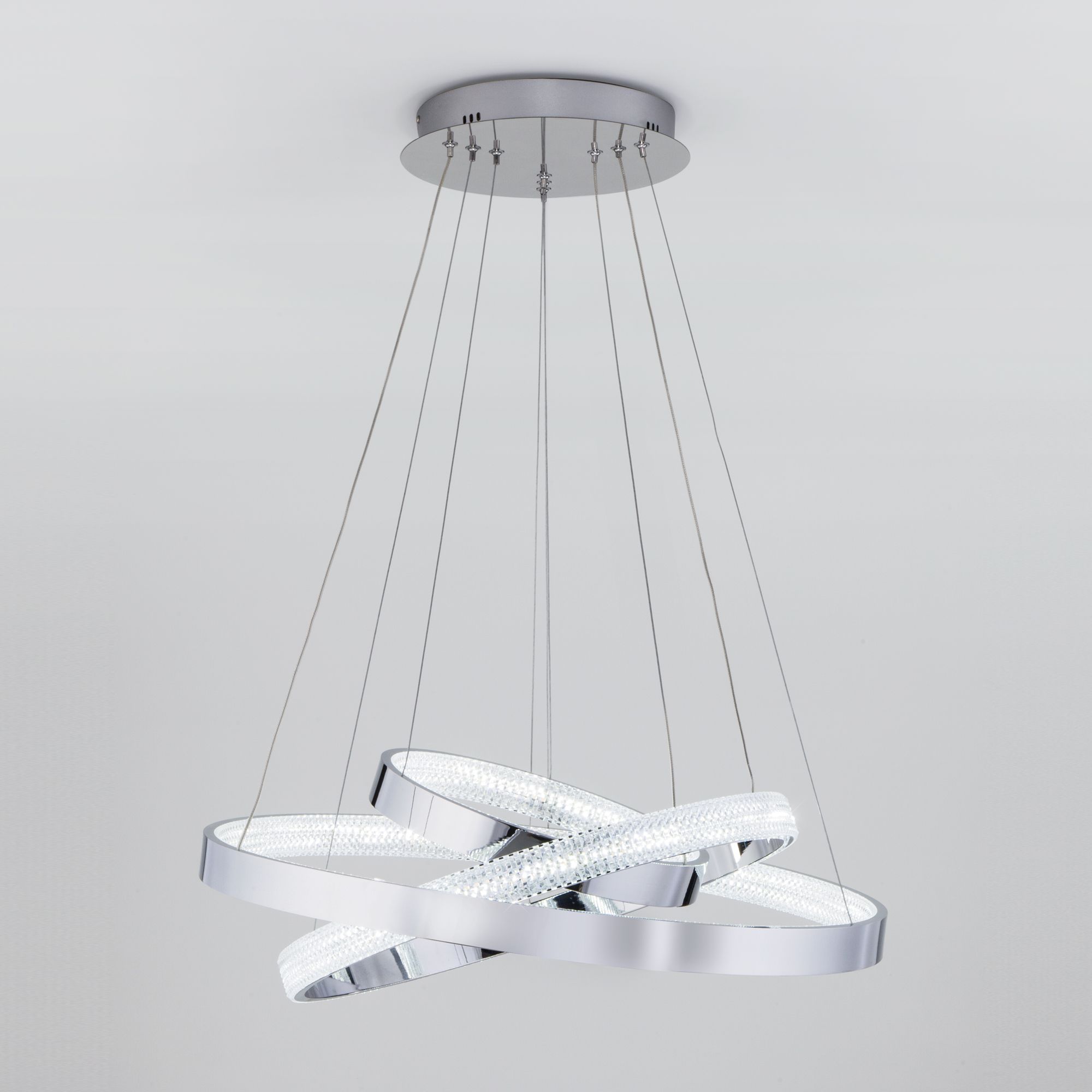 Светильник 63*63*113 см, *LED, 80W, 3300;4200;6500 Eurosvet Posh 90176/3, хром