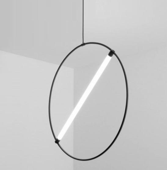 Светильник подвесной ElegantLight DZN-13542 ЧЕРНЫЙ  D330/H1500/1/LED/ BRRING 24-09