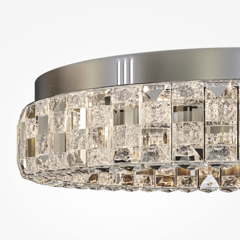 Накладной светильник 50*50*12 см LED, 24W, 3000К, Maytoni CASTELLO  MOD335CL-L24CH3K хром