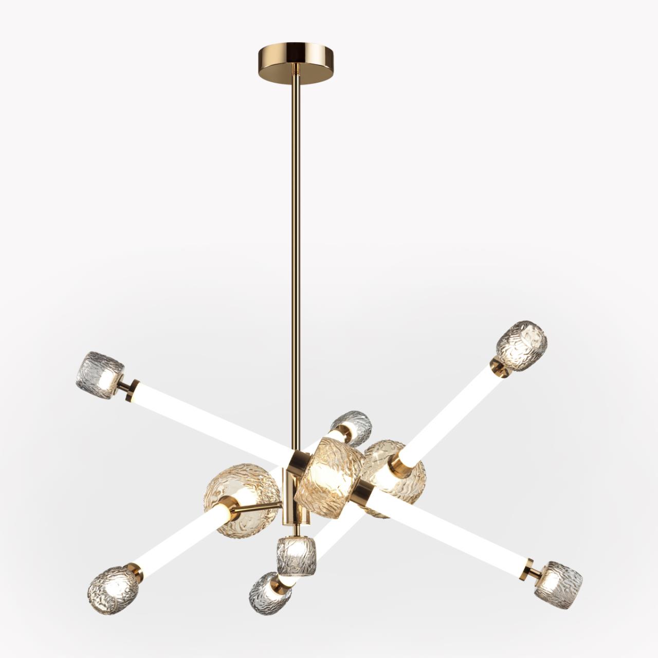 Люстра 82,5*82,5*100 см, 1 LED*54W, 3000 К, Odeon Light Kliff, античная бронза 5426/54CL