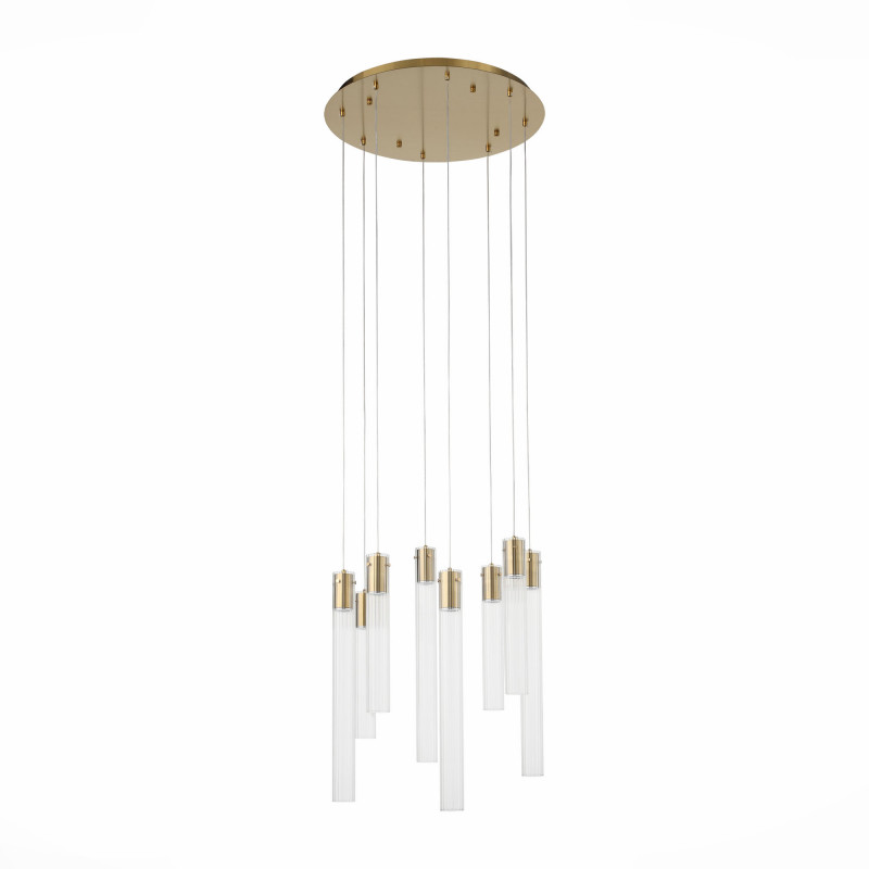 Люстра подвесная 60 см, 40W, 4000K ST LUCE TERNI SL1229.303.08 Латунь