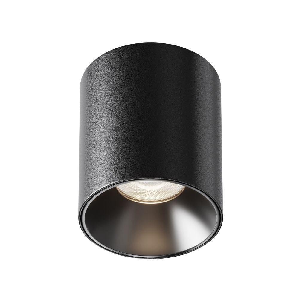 Потолочный светильник 9 см, LED*12W, 4000K, Maytoni Alfa LED 60° C064CL-12W4K-RD-B, Черный