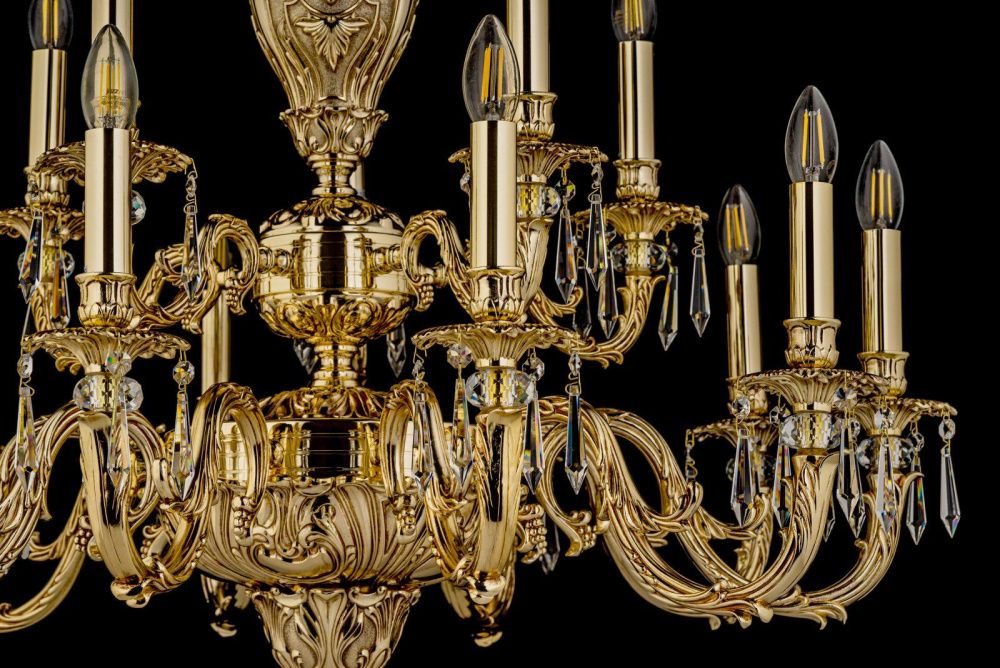 Люстра *93*60 см, 15*E14*40W, Dio D`arte Estrada Estrada E 1.1.15.600 G, Золото