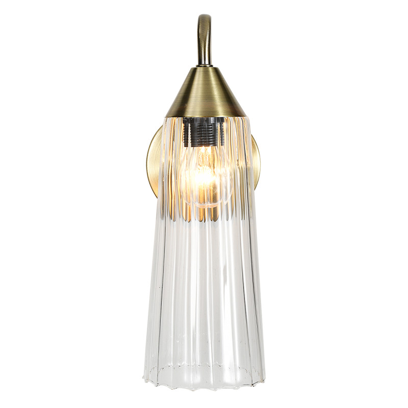 Бра 28 см, Indigo Campana 13028/1W Brass V000508, бронза, 13028/1W Brass