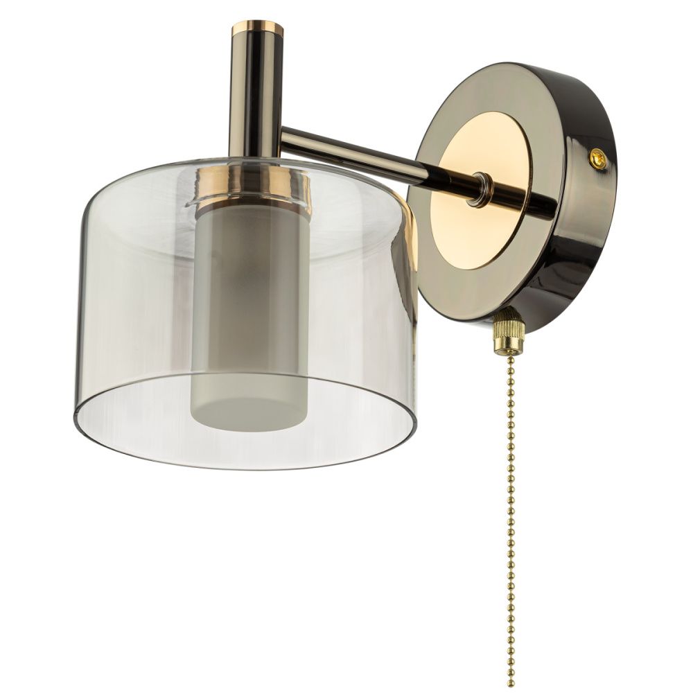 Светильник 17 см, Citilux ELAN CL241311, черный хром-золото