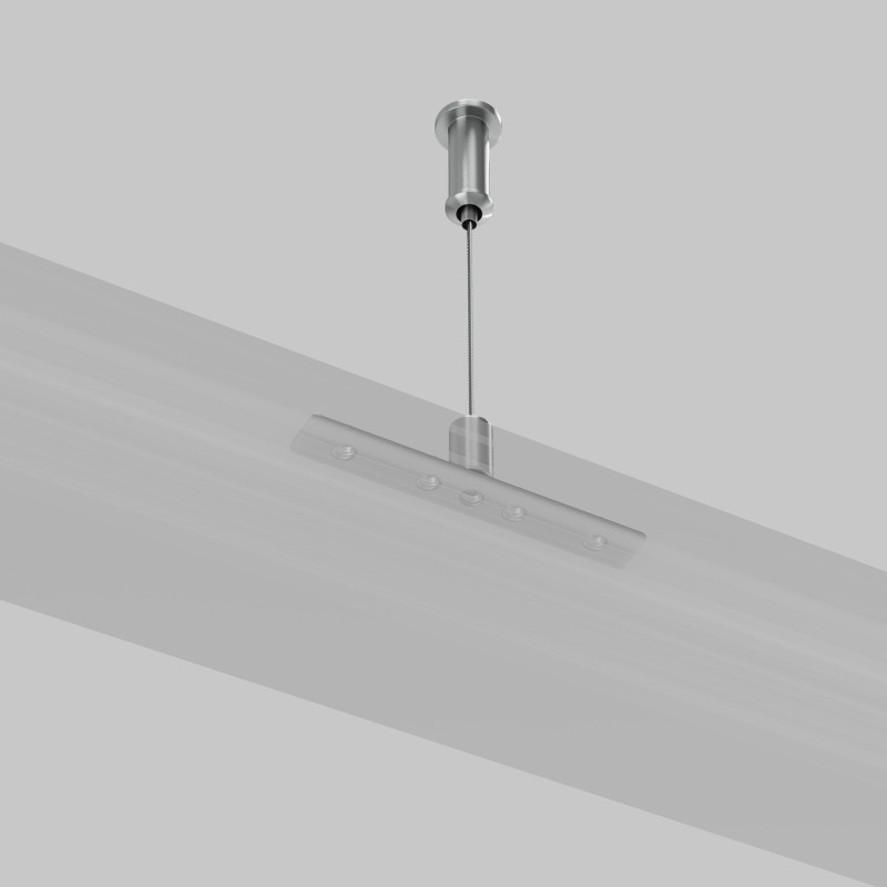Тросовый подвес для низкопрофильного шинопровода Exility 1,3*6,8*200 см, Maytoni Technical Accessories for tracks Exility TRAM034SW-2S серебро