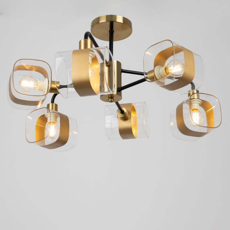 Люстра 55 см Citilux Бертон CL140161 бронза/черный