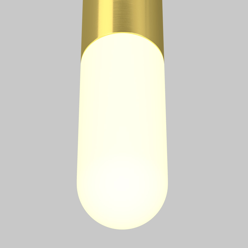 Подвесной светильник 6*6*30 см, LED, 12W, 3000К, Maytoni Technical Mist P101PL-L300-12W3K-BS латунный