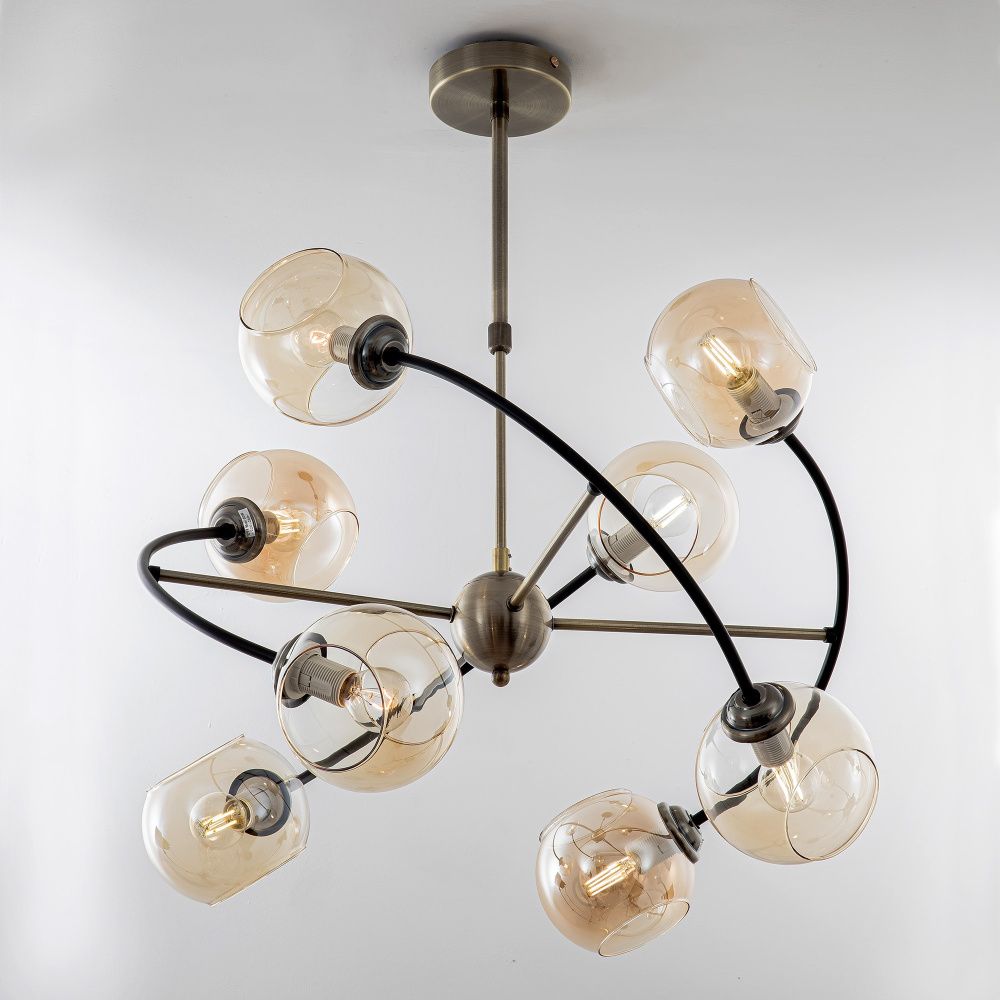 Светильник 68*68*75 см, Е14 8x40W, Бронза, Чёрный MODEMODERN MD.2691.8