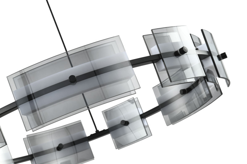 Подвесная люстра 60*150 см, LED, 36W, 3000K-6000K Zortes Loft ZRS.1802.60, черный