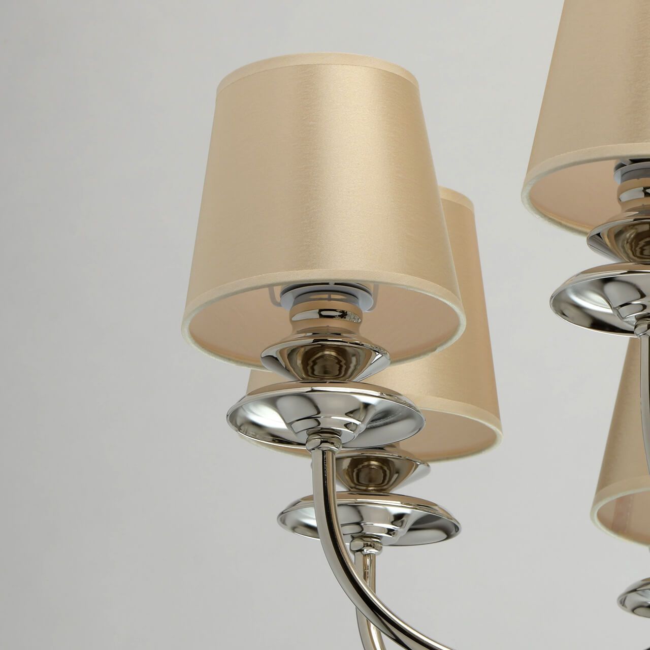 Люстра 80*145 см, 8*E14 никель/прозрачный MW-Light София 355013908