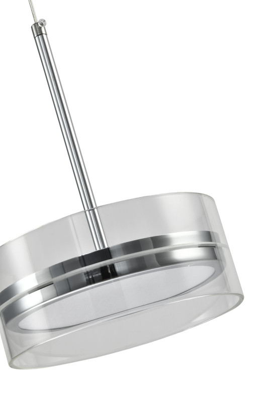 Подвесной светильник 20*150 см, LED, 12W, 3000K-6000K Zortes Donut ZRS.1802.01, хром