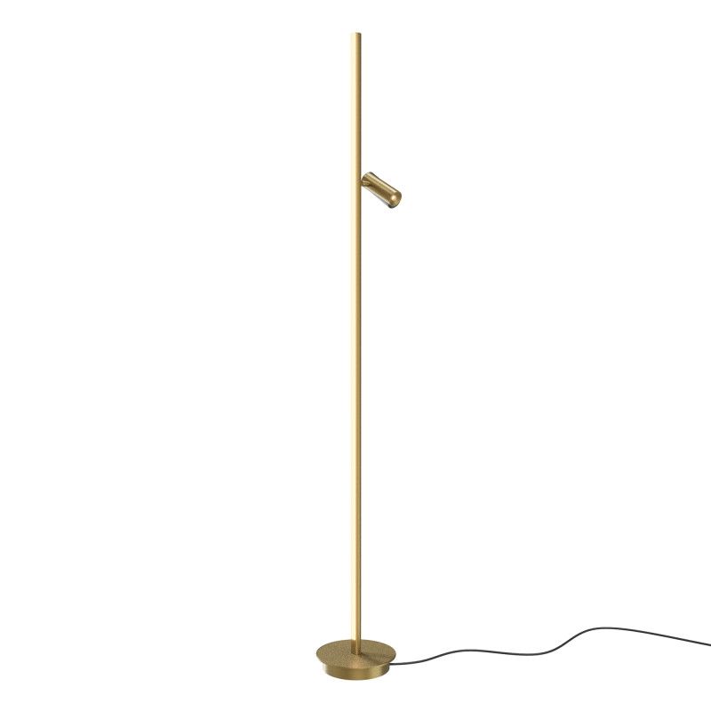 Торшер 20*20*155 см, LED*14W, 3000K, Maytoni Thin MOD395FL-L28BS3K, латунный