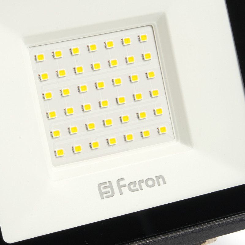 Прожектор светодиодный 2835 SMD 50W 4000K IP65  AC230V/50Hz, черный, LL-921 Feron 29497