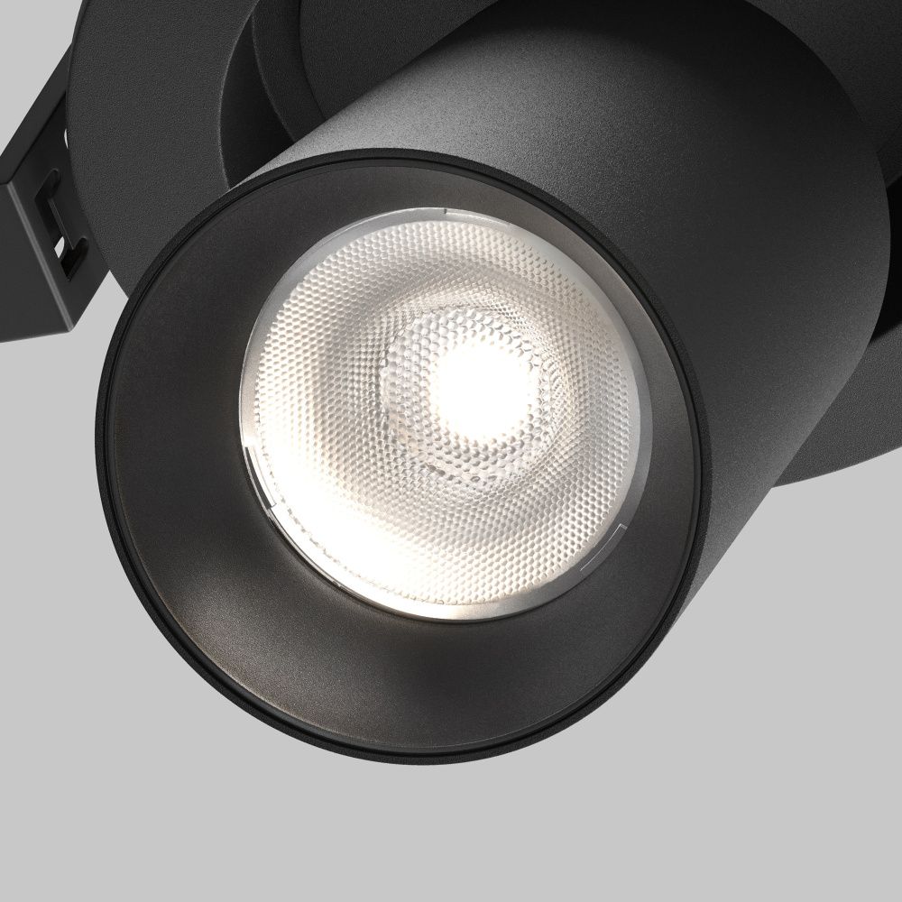 Встраиваемый светильник 12 8 см, LED*7W, 4000K, Maytoni FOCUS LED 50° C071CL-7W4K-B, Черный