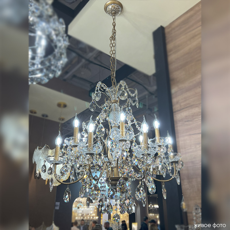 Светильник 80 см, Crystal Lux ODELIS SP12 GOLD, золото