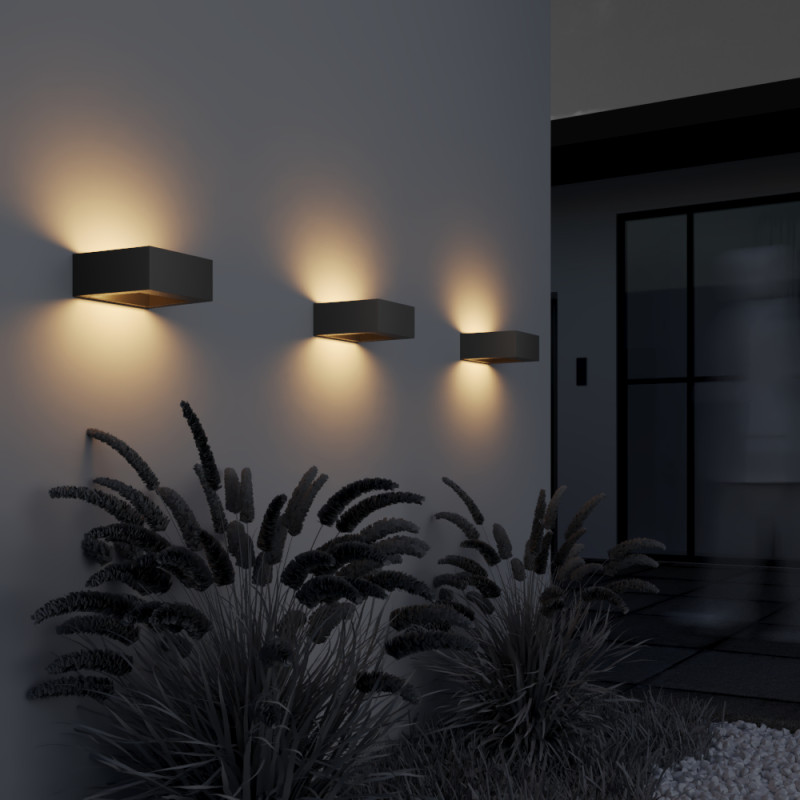 Светильник настенный 18*20*7,9 см, LED, 18W, 3000К, Maytoni Cont O464WL-L18GF3K черный