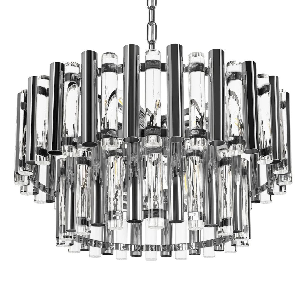 Подвесной светильник 50 см, Loft IT Boucle 10438/8, никель