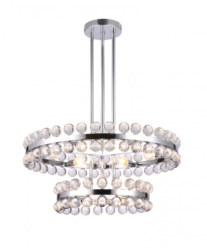 Подвесная люстра  66*127 см, 9*E14 хром Vele Luce Baldassare VL4143L09