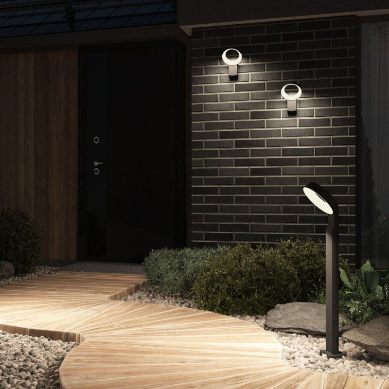 Бра 16,5*18*26,5- см, *LED*12W, 3000K, Denkirs SANVIK DK9712-BK, черный алюминий