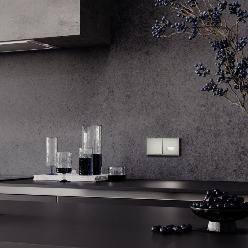 Рамка пластиковая Voltum S70 на 2 поста, шелк пластик Soft touch VLS100204