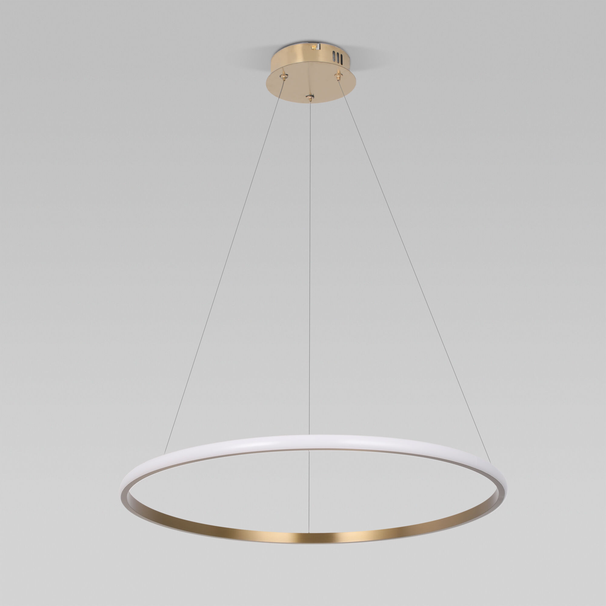 Подвесной светильник 60*60*100 см,  LED*50W, 3300;4200;6500 К, Eurosvet Collars 90264/1, латунь