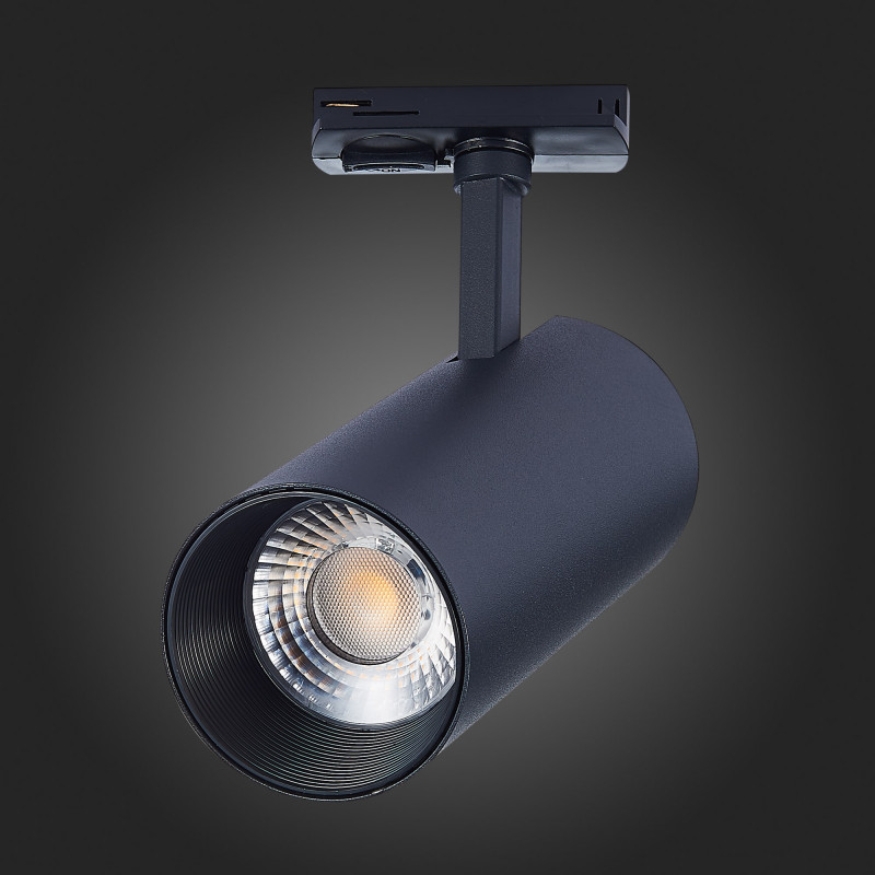 Трековый светильник 18*8 см, 30W, 4000K ST LUCE ST350.446.30.36 Матовый черный