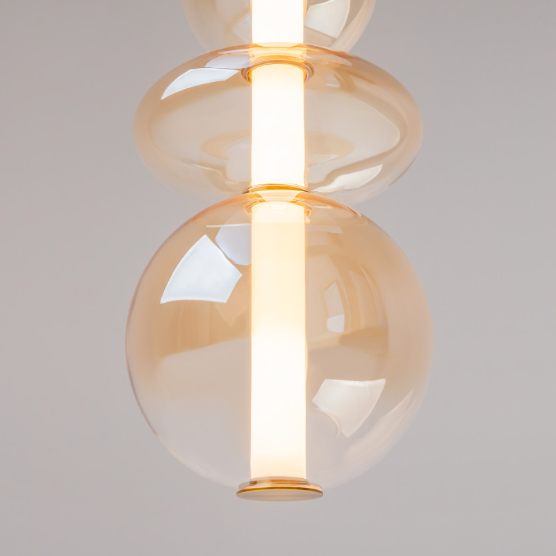 Подвесной светильник 20*20*387 см, LED, 36W, 3000К, Maytoni Futuro MOD307PL-L36BS3K латунный