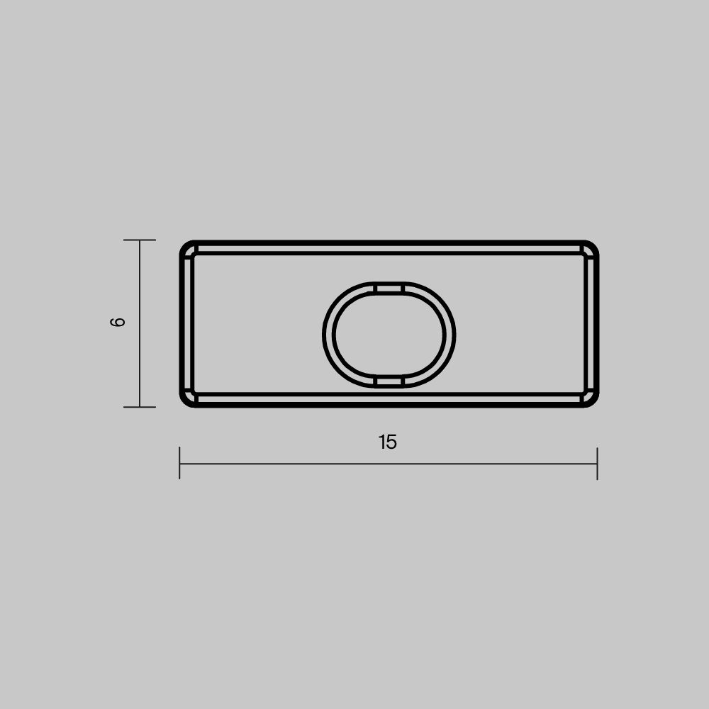 Комплект заглушек (для профиля 15×06) 10 шт., ALM-001-W-EC 642020, 1*2*1 см, Maytoni Led Strip 642020, Белый