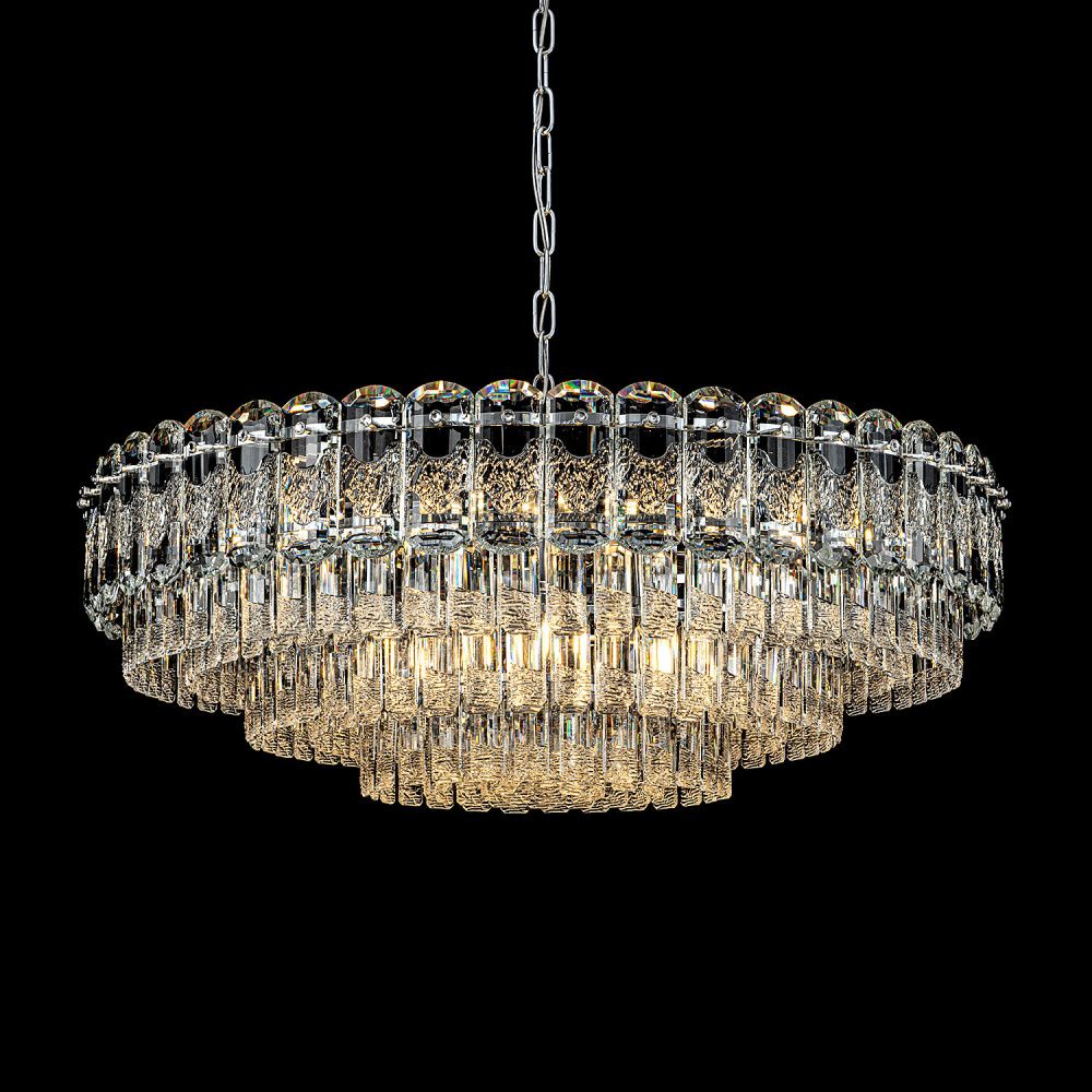 Люстра 80 см, 15*Е14*40W, Modelux  ML.7092.800 CR, Хром