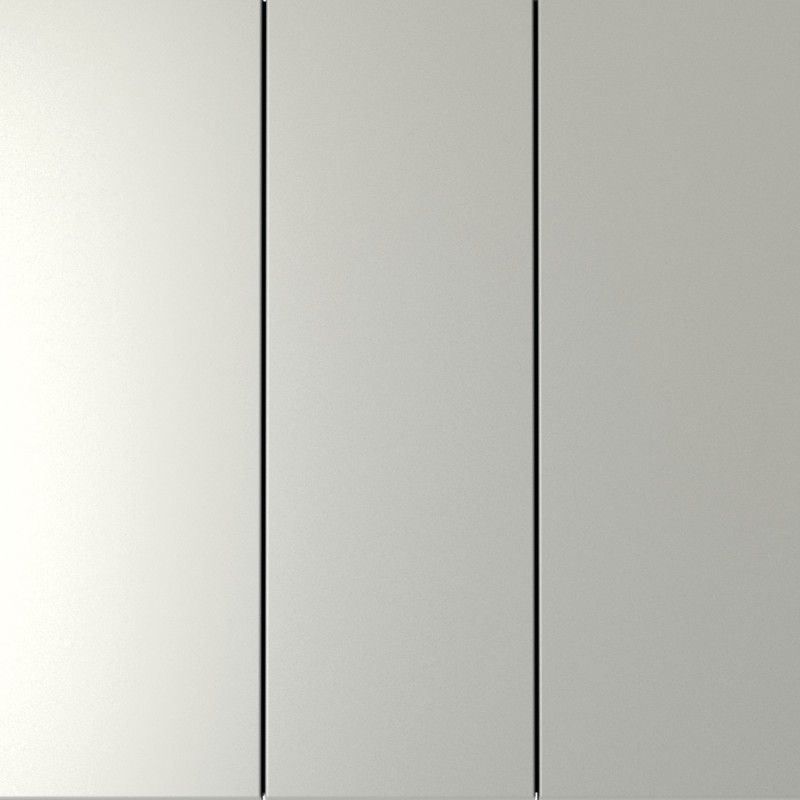 Выключатель встраиваемый Voltum S70 трехклавишный 10А, сталь пластик Soft touch VLS030105