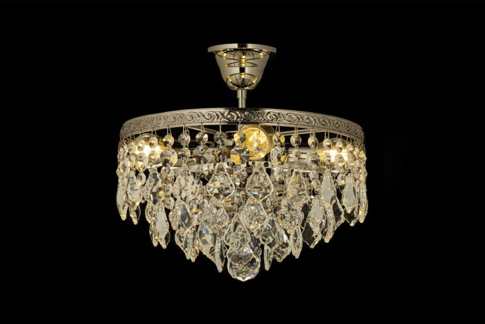 Люстра потолочная *30*31 см, 4*E27*60W, Arti Lampadari Castellana Nickel Castellana E 1.3.30.602 N, Матовый никель