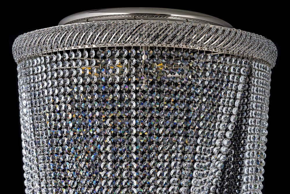 Люстра *60*110 см, 8*E27*60W, Dio D`arte Bari Nickel Bari E 1.2.60.104 N, Матовый никель